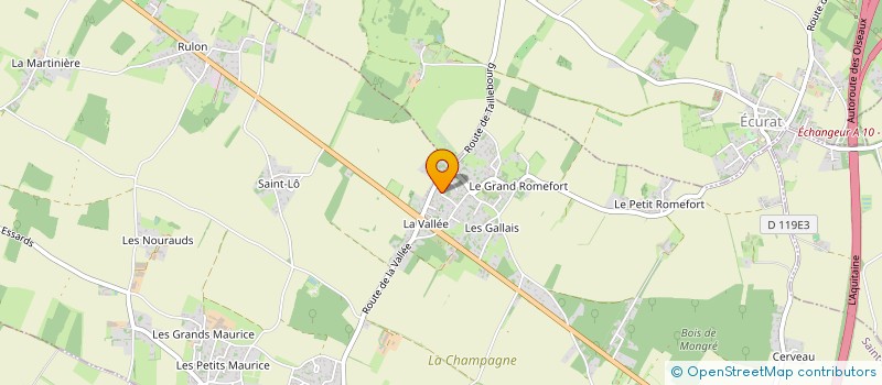 localisation de l'entreprise NOURISSON à SAINT-GEORGES-DES-COTEAUX