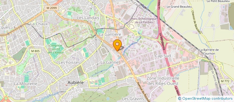 localisation de l'entreprise NOURIZAN  AUBIERE