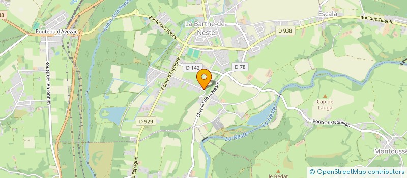 localisation de l'entreprise NOURRIR L'ETRE PLEINEMENT (NEP)  LA BARTHE-DE-NESTE