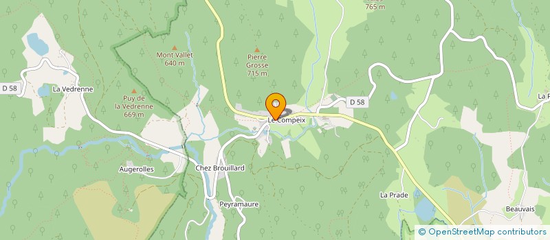 localisation de l'entreprise NOURRISSEAU GRANITS à SAINT-PIERRE-BELLEVUE