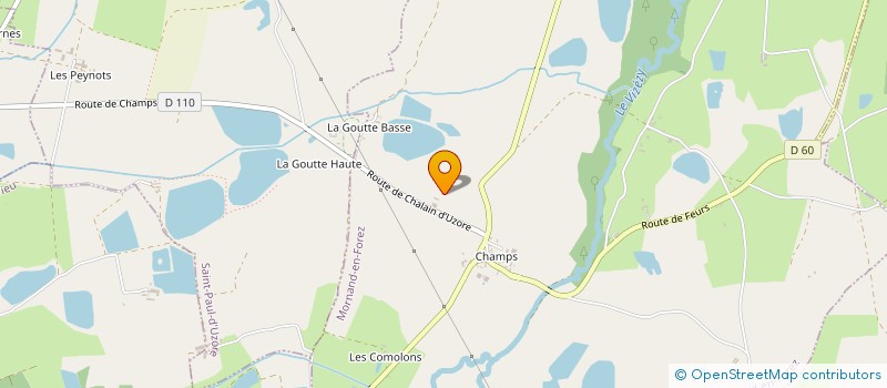 localisation de l'entreprise NOURRISSON PRODUCTION à CHALAIN D'UZORE
