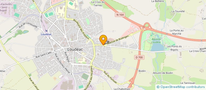localisation de l'entreprise NOURRY PAYSAGE à LOUDEAC