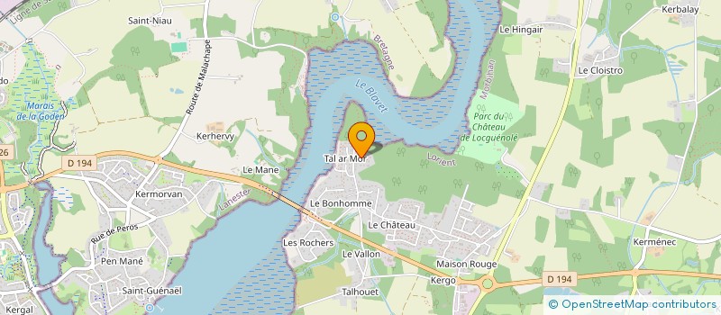 localisation de l'entreprise NOURS-X à KERVIGNAC