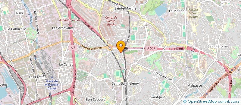 localisation de l'entreprise NOUS 5 à MARSEILLE 14EME