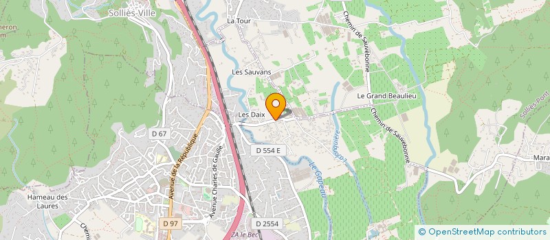 localisation de l'entreprise NOUS à SOLLIES-VILLE