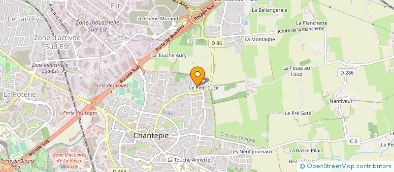 localisation de l'entreprise NOUS, CA MARCHE  CHANTEPIE