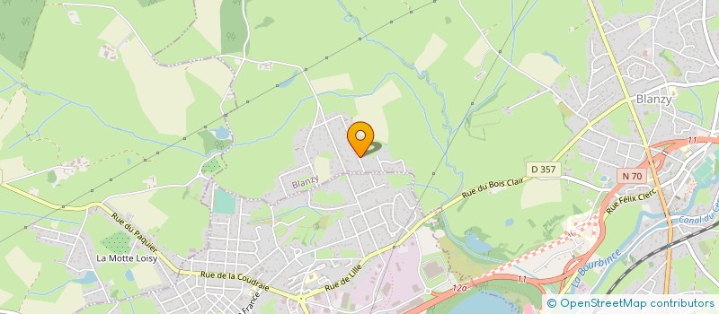 localisation de l'entreprise NOUS DEUX  BLANZY