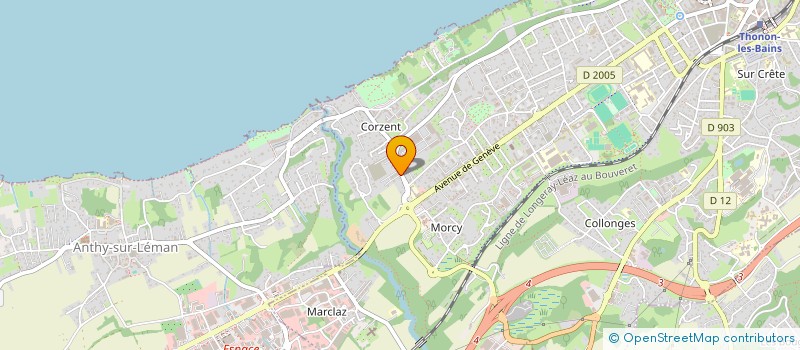 localisation de l'entreprise NOUS DEUX  THONON-LES-BAINS