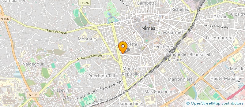 localisation de l'entreprise NOUS ET LE RESTE DU MONDE  NIMES