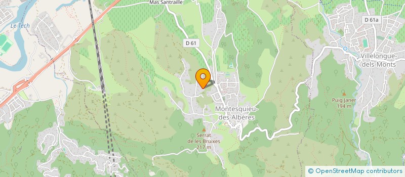 localisation de l'entreprise NOUS GROUPE  MONTESQUIEU-DES-ALBERES