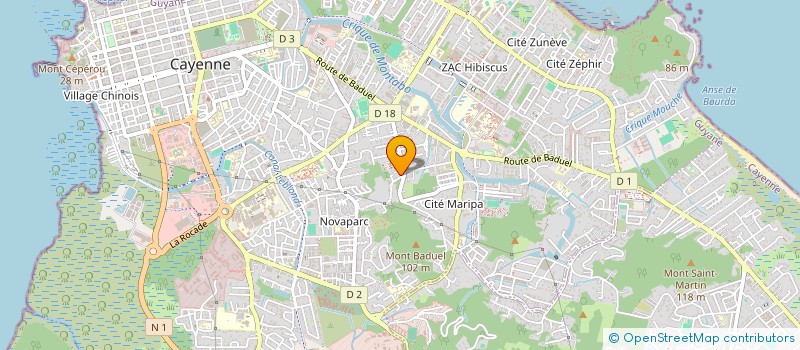 localisation de l'entreprise NOUS GUYANE  CAYENNE