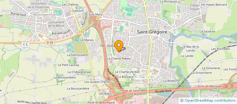 localisation de l'entreprise NOUS LES COOLS  SAINT-GREGOIRE