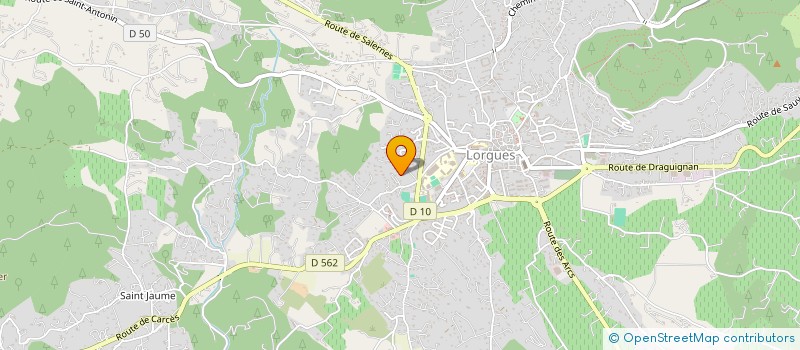 localisation de l'entreprise NOUS SIX  LORGUES