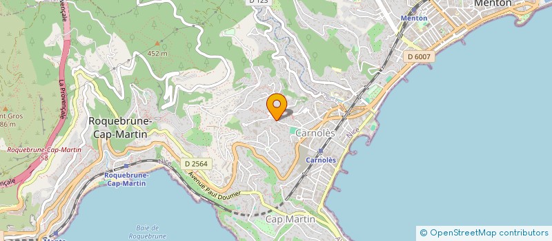 localisation de l'entreprise NOUS TROIS 2A à ROQUEBRUNE-CAP-MARTIN