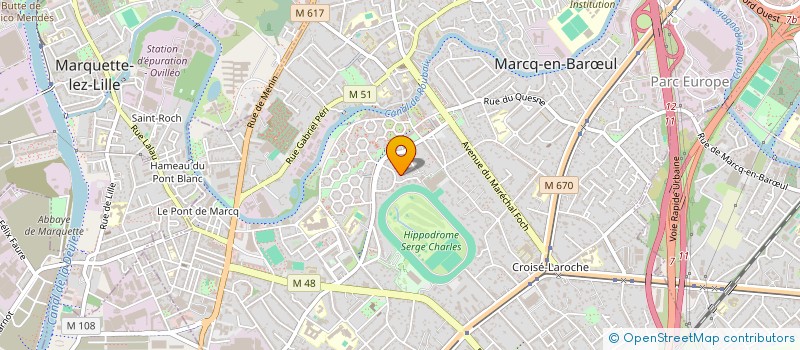 localisation de l'entreprise NOUS VOILA CONSEIL à MARCQ-EN-BARŒUL