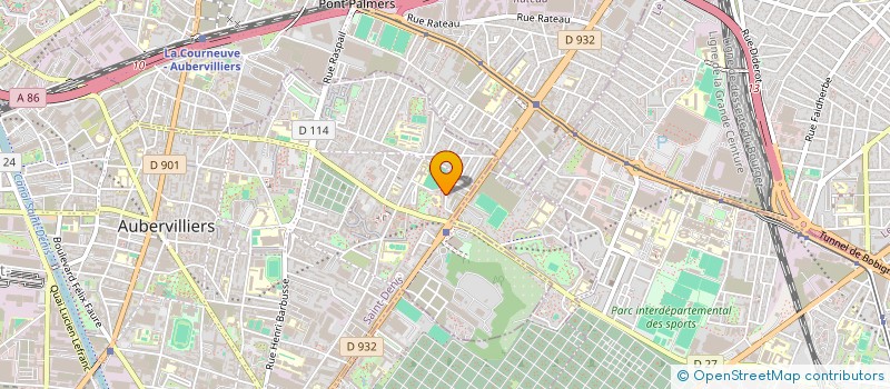 localisation de l'entreprise NOUSTEP  AUBERVILLIERS