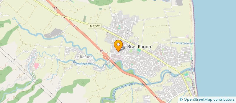 localisation de l'entreprise NOUT AGRICULTURE 974  BRAS-PANON