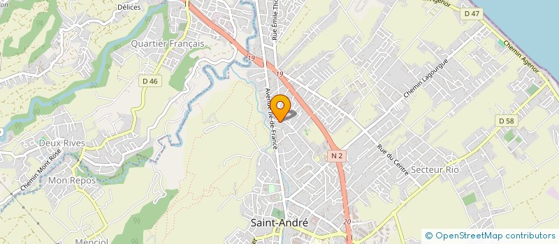 localisation de l'entreprise NOUT TRADITION à SAINT-ANDRE