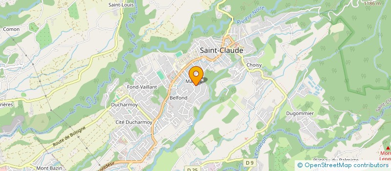 localisation de l'entreprise NOUTOUT SE YONN à SAINT-CLAUDE