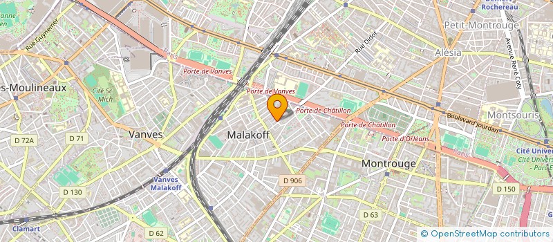 localisation de l'entreprise NOUV CIE ESTHETIQUE INDUSTRIELLE à MALAKOFF