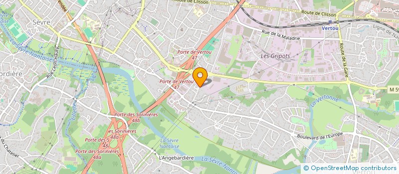 localisation de l'entreprise NOUV'LR FACADE ET MENUISERIE  VERTOU