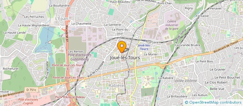 localisation de l'entreprise NOUV SOCIETE COMMERCI CONSTRUC CENTRE  JOUE-LES-TOURS