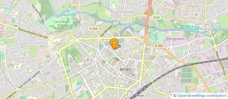 localisation de l'entreprise NOUVEAU COMITE DES FETES DU QUARTIER MEAULENS à ARRAS