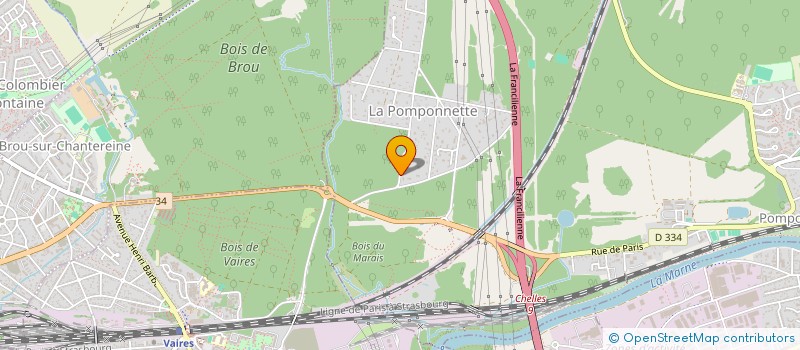 localisation de l'entreprise NOUVEAU DEPART à POMPONNE