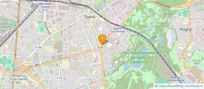 localisation de l'entreprise NOUVEAU DEPART à STAINS