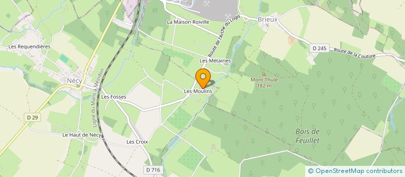 localisation de l'entreprise NOUVEAU DEPART à NECY