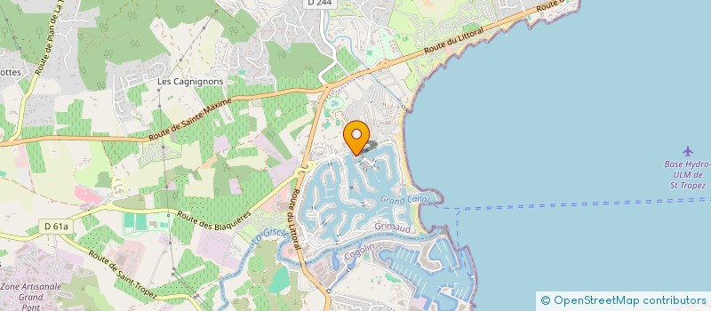 localisation de l'entreprise NOUVEAU DEPART à GRIMAUD