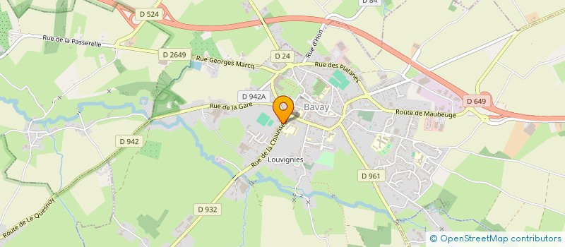 localisation de l'entreprise NOUVEAU GARAGE DE LA CHAUSSEE à BAVAY