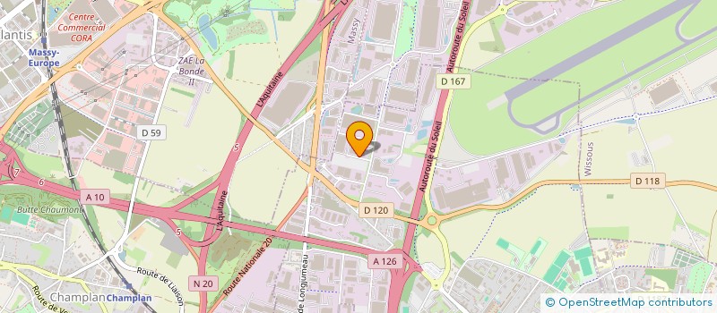localisation de l'entreprise NOUVEAU GARAGE POUR VEHICULES INDUSTRIELS à CHILLY MAZARIN