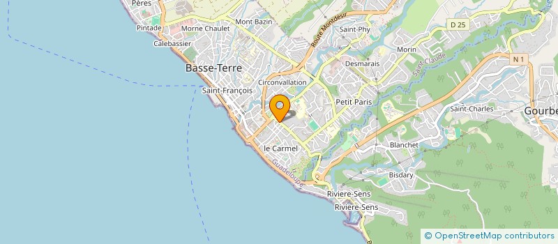 localisation de l'entreprise NOUVEAU KO WAI à BASSE-TERRE