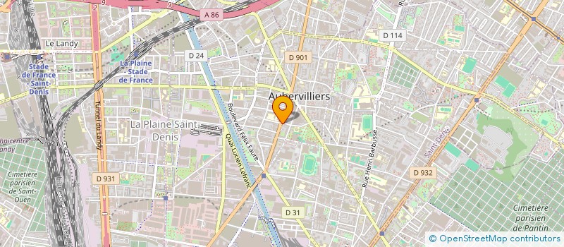 localisation de l'entreprise NOUVEAU METRO  AUBERVILLIERS