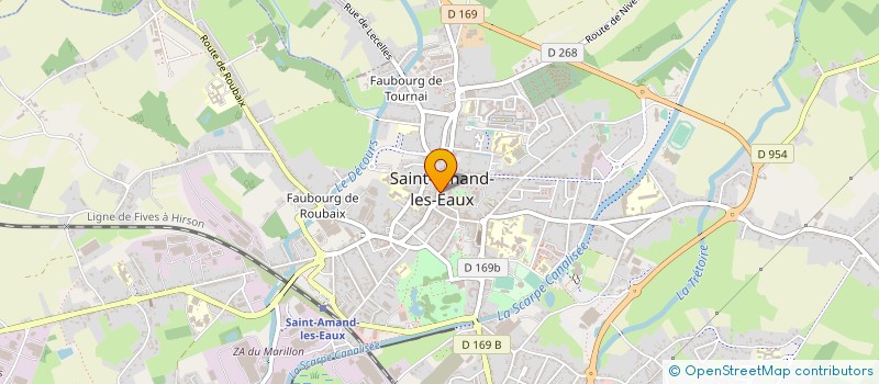 localisation de l'entreprise NOUVEAU SAINT AMAND ETUDIANT CLUB - NOUVEAU S.A.E.C.  AUBRY-DU-HAINAUT