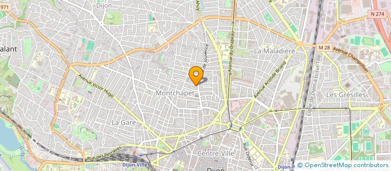 localisation de l'entreprise NOUVEAU SOUFFLE L ANTI CHOMAGE  DIJON