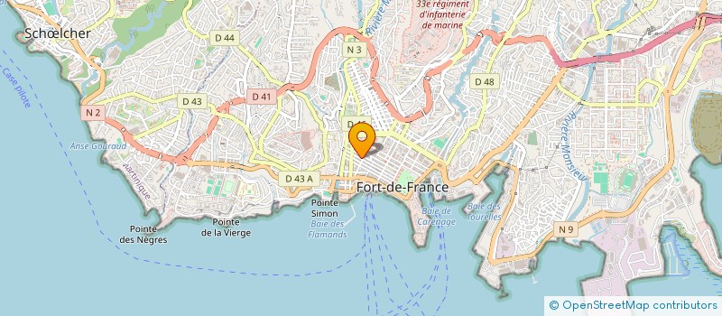 localisation de l'entreprise NOUVEAUTES 2000 à FORT-DE-FRANCE
