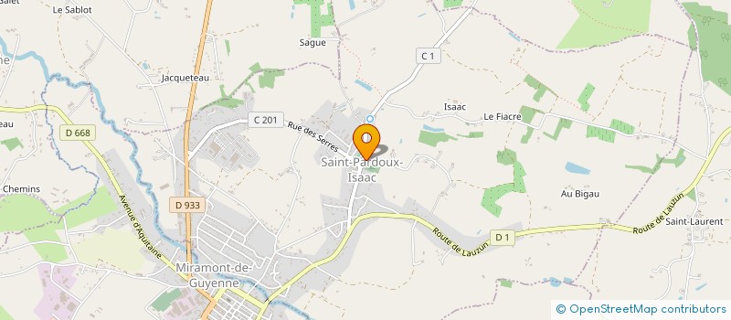 localisation de l'entreprise NOUVEAUX AMICALISTES ST PARDOUX ISAAC  SAINT-PARDOUX-ISAAC
