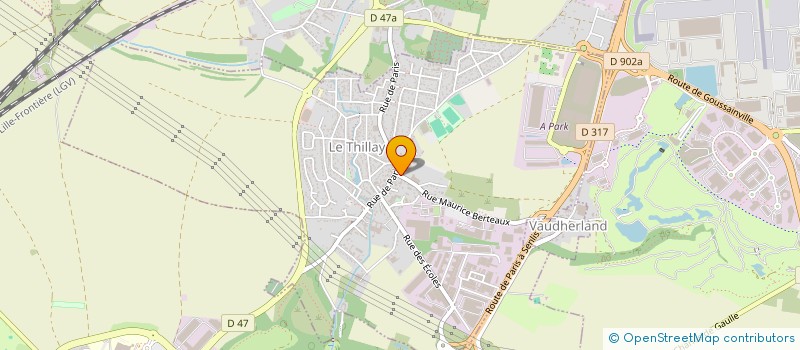 localisation de l'entreprise NOUVEAUX ATELIERS ROBERT CHATET  LE THILLAY