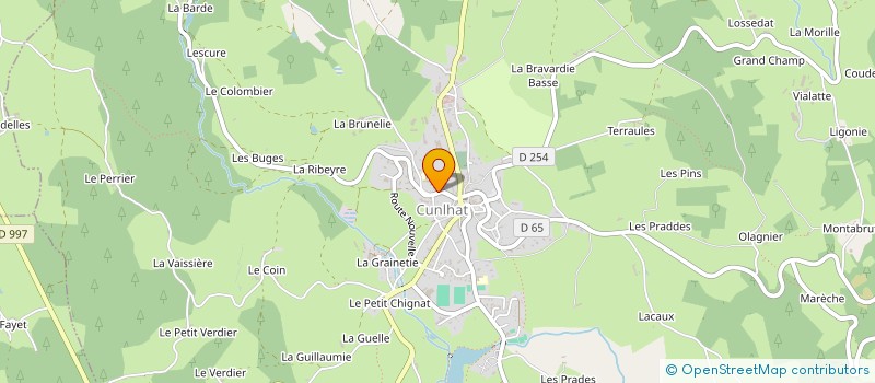 localisation de l'entreprise NOUVEAUX CONCEPTS INFORMATIQUE AUVERGNE  CUNLHAT