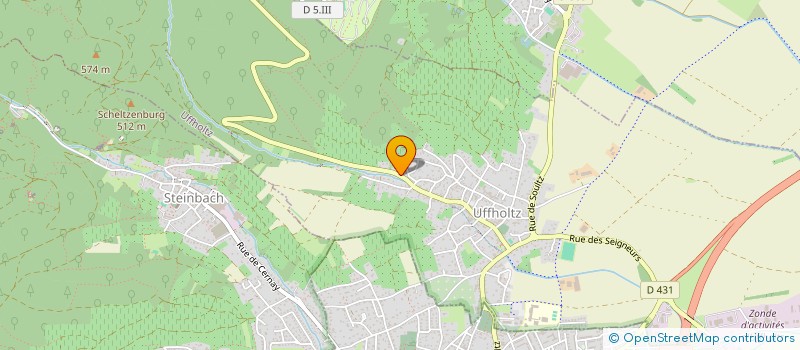 localisation de l'entreprise NOUVEAUX DEVELOPPEURS  UFFHOLTZ