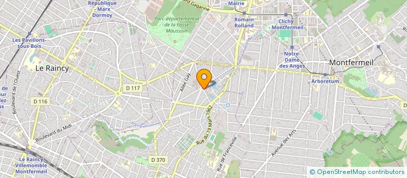 localisation de l'entreprise NOUVEAUX ESPACES JEUX à GAGNY
