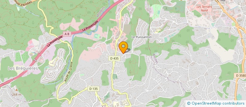 localisation de l'entreprise NOUVEAUX ETABLISSEMENTS L'HOSPIED à VALLAURIS