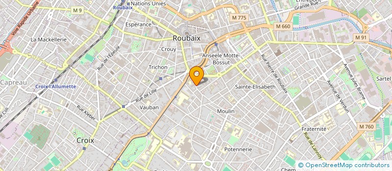 localisation de l'entreprise NOUVEAUX GARAGES ROUBAISIENS  ROUBAIX