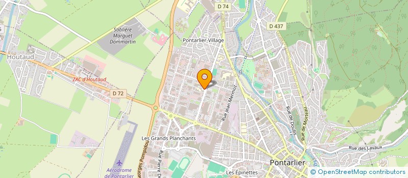 localisation de l'entreprise NOUVEAUX HORIZONS  BESANCON