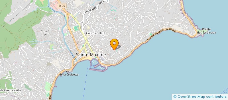 localisation de l'entreprise NOUVEAUX HORIZONS à SAINTE-MAXIME