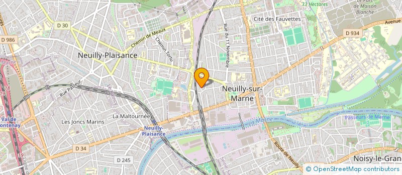 localisation de l'entreprise NOUVEAUX JOURS à NEUILLY-SUR-MARNE