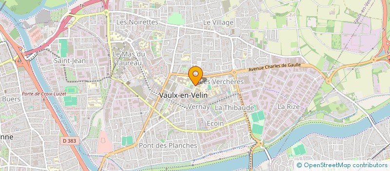 localisation de l'entreprise NOUVEAUX OUTILS VERTUEUX POUR L ARCHITECTURE  VAULX-EN-VELIN