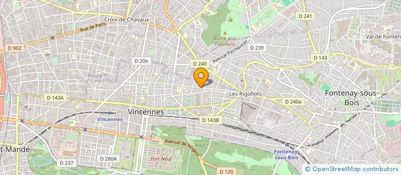localisation de l'entreprise NOUVEAUX REGARDS SUR L'ENTREPRISE à VINCENNES